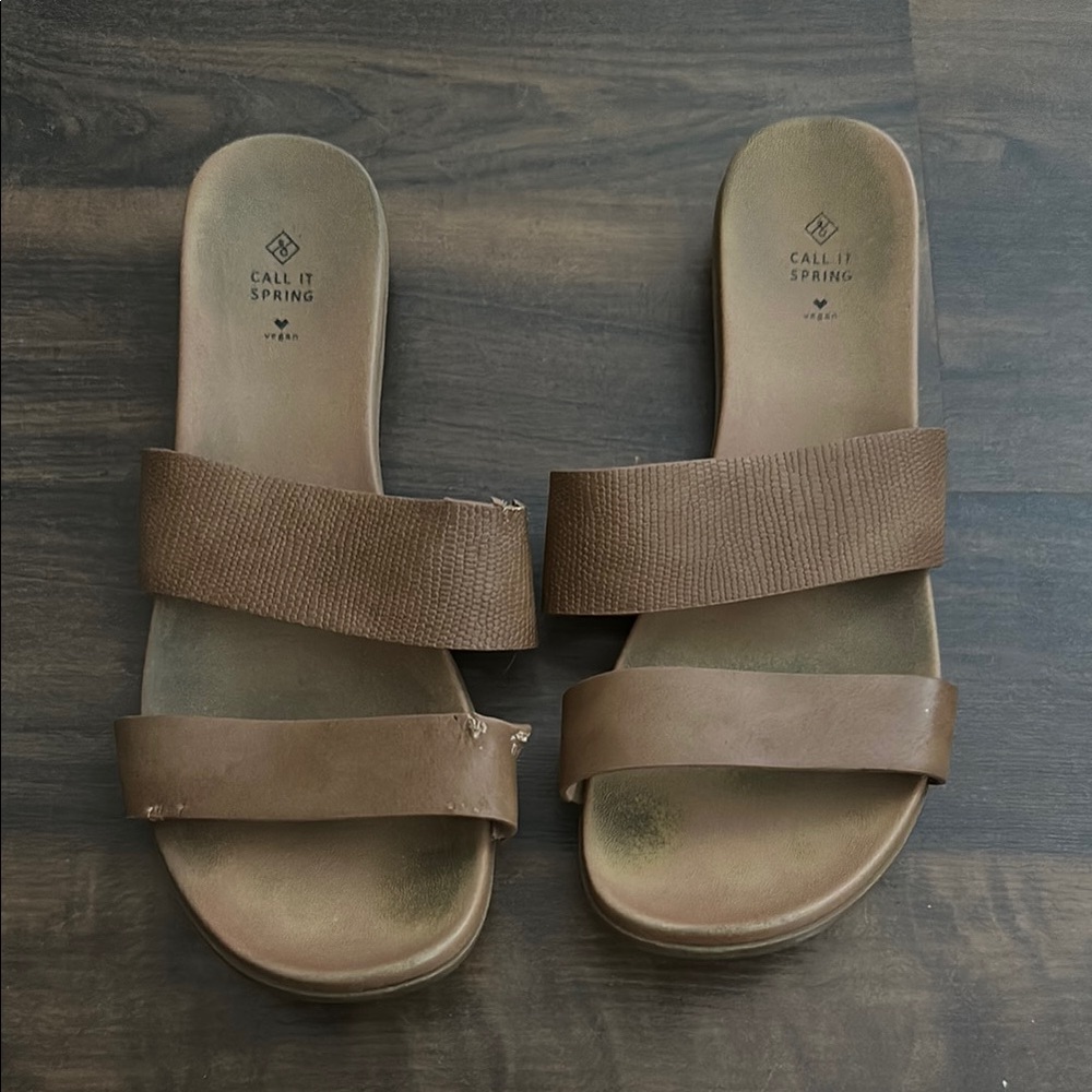 Call It Spring Women's Brown Sandals